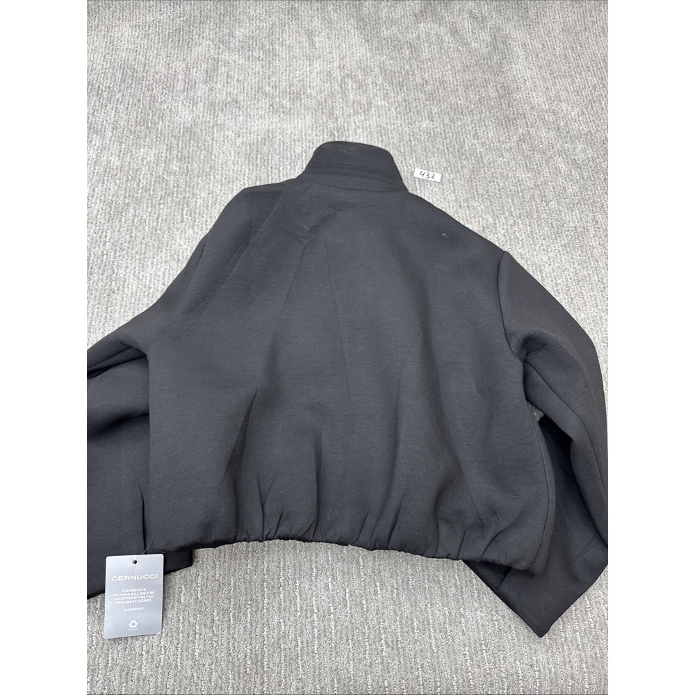 Cernucci Size Medium Black Crop Jacket #432 - Picture 12 of 12